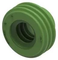 SINGLE WIRE SEAL, SILICONE RUBBER, GREEN 2394111-2