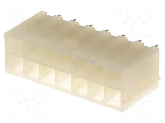 Connector: wire-board; socket; male; PIN: 14; N42G; 600V; straight NINIGI N42GP-14