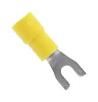 CRIMP TERMINAL, FORK, #8, YEL, 10AWG BU-191440039