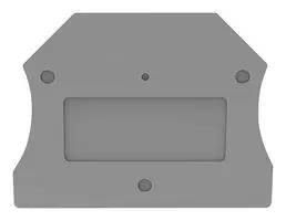 END COVER, DIN RAIL TB, PA, GRY D-DC2.5-11060000079