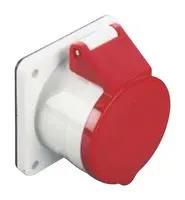 POWER CONN, SOCKET, 3P+E, 16A, RED/WHT MP011048