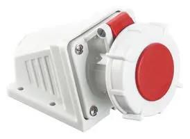 POWER CONN, SOCKET, 3P+N+E, 16A, RED/WHT MP011088