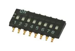 DIP SW, 4CKT, SPST-NC, 0.025A, 24V, SMD 97C04ST
