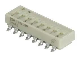 DIP SW, 2CKT, SPST-NC, 0.1A, 6VDC, SMD 90HBW02PRT