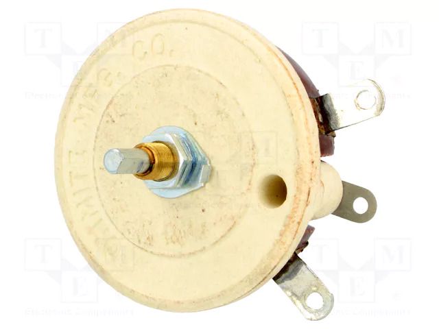 Potentiometer: shaft; single turn; 750Ω; 100W; 6.35mm; wirewound OHMITE RKS750E