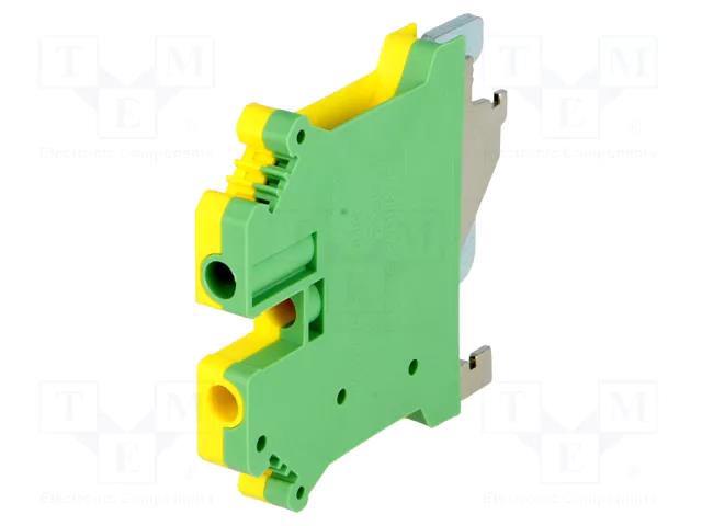 Splice terminal: rail; PC; yellow-green; L: 42.5mm; 0.2÷4mm2 DEGSON ELECTRONICS PC-4-PE