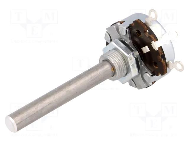 Potentiometer: shaft; single turn; 25kΩ; 4W; ±10%; 6mm; wirewound AB Elektronik POT4W-25K