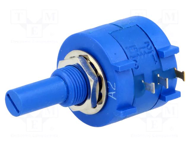 Potentiometer: shaft; multiturn; 20kΩ; 2W; ±5%; 6.35mm; linear SR PASSIVES POT2218P-20K