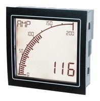 PANEL METER, 4DIGIT, 24V, POSITIVE LCD APM-AMP-APO