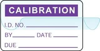 CALIBRATION LABELS, SELF-LAM, VINYL, 25.4MM W QCC311BR
