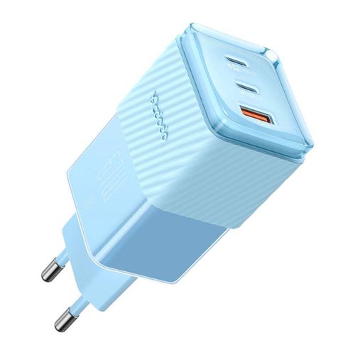 GaN 67W mains charger Mcdodo CH-1503 2x USB-C, USB-A (blue), Mcdodo CH-1503