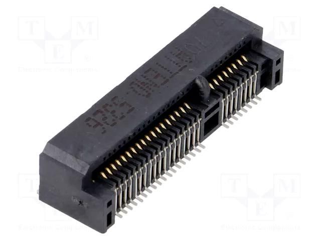 Connector: PCI Express mini; horizontal; SMT; gold-plated; PIN: 52 ATTEND 119A-70A00-R02