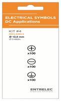 LABEL, WARNING, PVC, 12.5MM LB-KIT-ELEC-DC-12-300