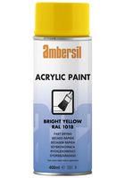 CONFORMAL COATING, AEROSOL, YELLOW/400ML ACRYLIC PAINT, YELLOW RAL 1018, 400ML