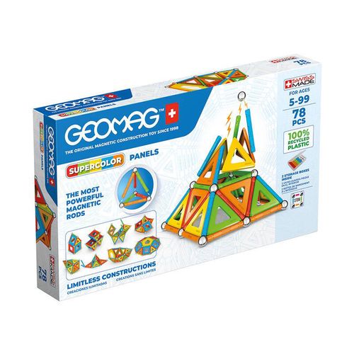 Supercolor Panels Recycled 78-piece GEOMAG GEO-379, Geomag 379