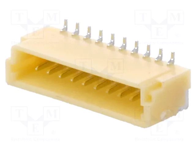 Connector: wire-board; socket; male; 1A; 50V; PIN: 10; SMT; 1mm; 1x10 JST BM10B-SRSS-TB