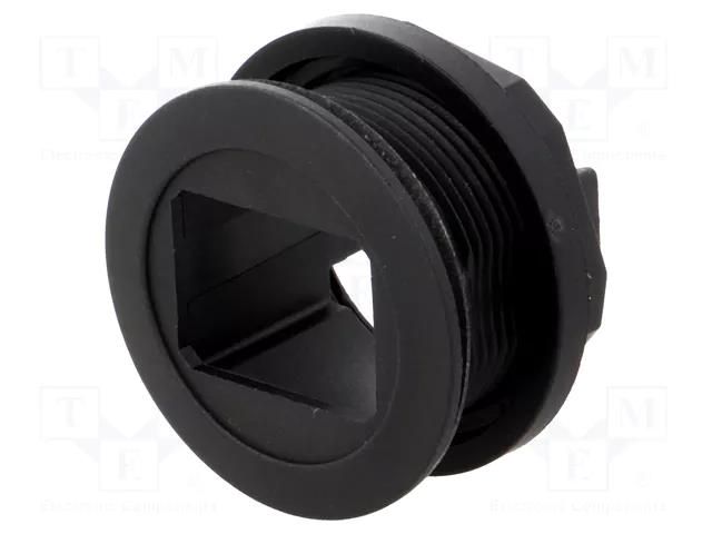 Case; 22mm; har-port; -25÷70°C; Ø22.3mm; IP20; black HARTING 09454520001