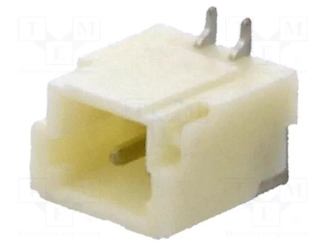 Connector: wire-board; socket; male; 1mm; PIN: 2; SMT; 50V; 1A; tinned JOINT TECH NX1001-02SMS