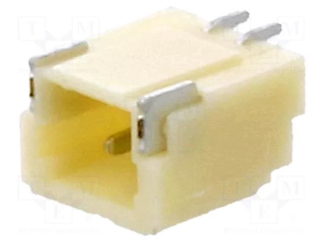 Connector: wire-board; socket; male; 1mm; PIN: 2; SMT; 50V; 1A; tinned JOINT TECH NX1001-02SMR