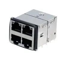 MAGJACK CONN, 8P8C, RJ45 JACK, 2X2 PORT 2250660-1