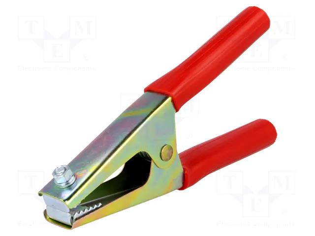 Crocodile clip; 350A; Grip capac: max.45mm; Overall len: 190mm AXIOMET ZAC-MAXST-R