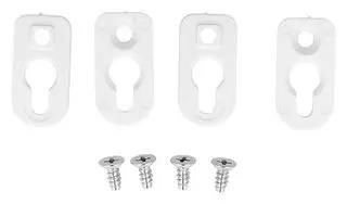 MOUNTING FEET, ENCLOSURE, WHITE, 4PK 1556FOOTWH-4