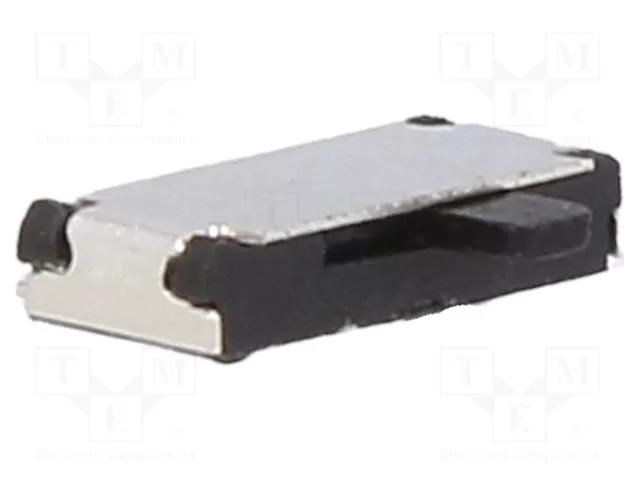 Switch: slide; Pos: 2; SPDT; 0.3A/4VDC; ON-ON; No.of term: 3; SMT NINIGI MSS-1290BN