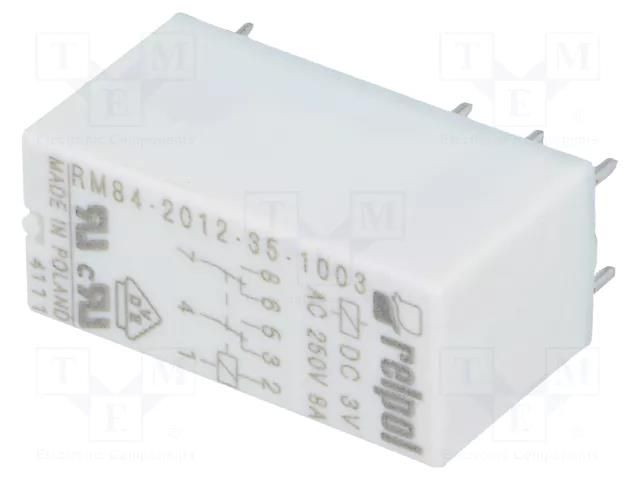 Relay: electromagnetic; DPDT; Ucoil: 3VDC; 8A; 8A/250VAC; 8A/24VDC RELPOL RM84-2012-35-1003