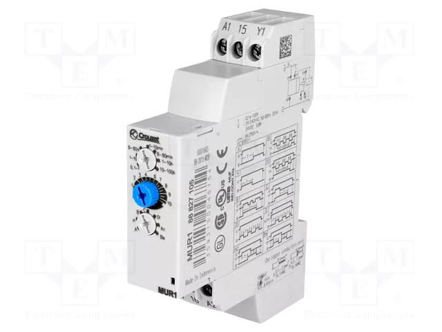 Timer; 0,1s÷100h; SPDT; 250VAC/8A; Usup: 24÷240VAC; 24VDC; -20÷60°C CROUZET CROUZET88827105