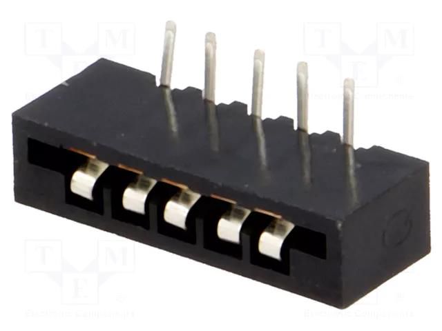 Connector: FFC/FPC; angled 90°; PIN: 5; Non-ZIF; THT; tinned; 20mΩ CONNFLY DS1020-05RT1D