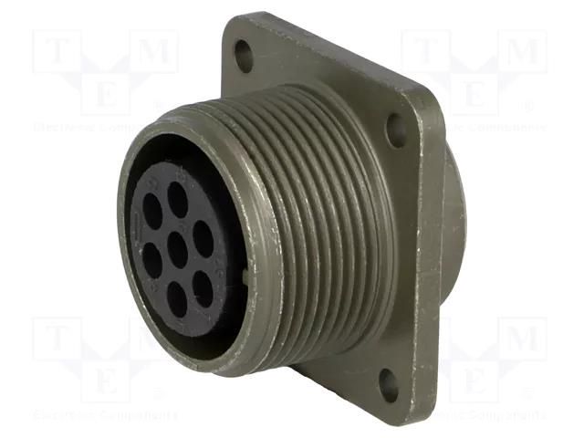 Connector: circular; socket; PIN: 7; female; soldering; MS/DS; 13A AMPHENOL MS3102E16S-1S