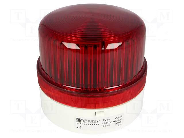 Signaller: lighting; continuous light; red; WLG; 12÷240VDC; IP65 AUER SIGNAL JA-WLG/R