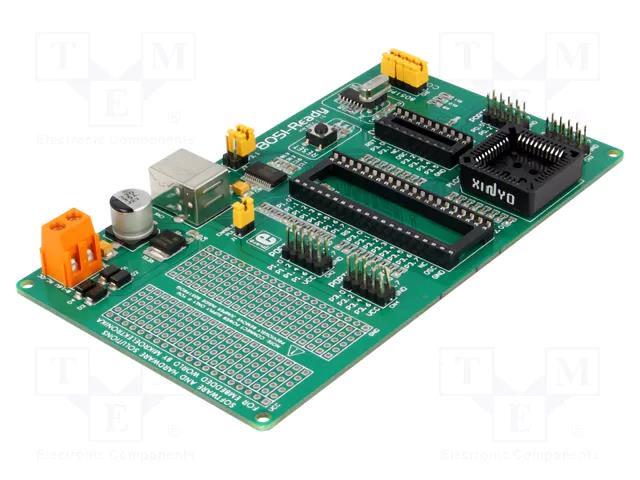 Dev.kit: Microchip 8051; AT89; prototype board MIKROE MIKROE-257