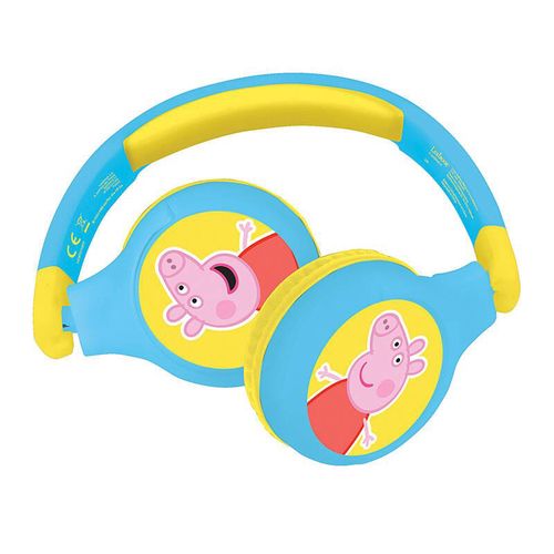 Foldable headphones 2 in1 Peppa Pig Lexibook, Lexibook HPBT010PP