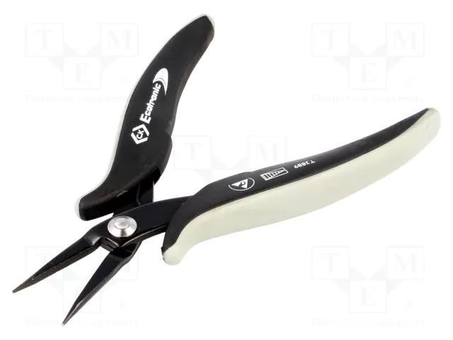 Pliers; half-rounded nose; ESD; for gripping,for bending; 152mm C.K CK-3889