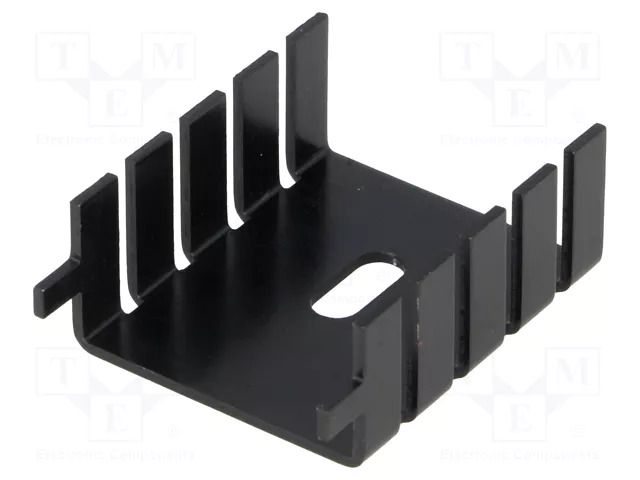 Heatsink: moulded; TO220; black; L: 33mm; W: 25.4mm; H: 12.7mm; 20K/W FISCHER ELEKTRONIK FK222SA220