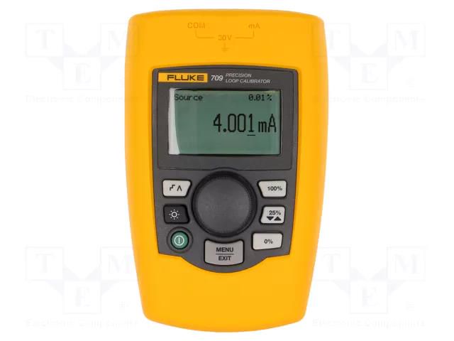 Meter: calibrator; loop; VDC: 1mV÷30V; 0.001÷24mA; Illumin: yes FLUKE FLK-709