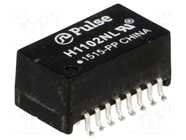 Transformer: LAN; SMD; -1.1dB; Network: Ethernet 10/100Mbps PULSE H1102NL