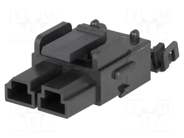 Connector: wire-wire/PCB; plug; female; 10mm; PIN: 2; for cable MOLEX MX-42816-0212