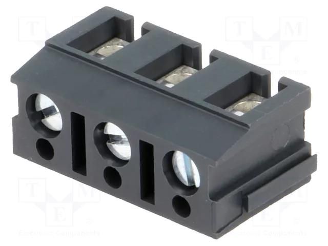 PCB terminal block; angled 90°; 7.5mm; ways: 3; on PCBs; 2.5mm2 PTR MESSTECHNIK TB-7.5-P-3P-S