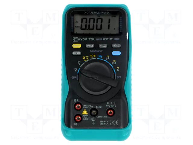 Digital multimeter; LCD; (6000); 2,5x/s; VAC: 0.1mV÷6V,60V,600V KYORITSU KEW1011