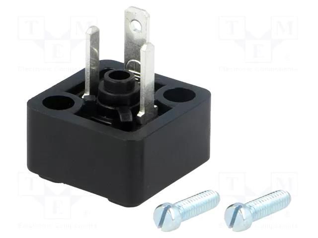 Connector: valve connector; socket; form C; 8mm; male; PIN: 3; 6A HIRSCHMANN GSSNA200