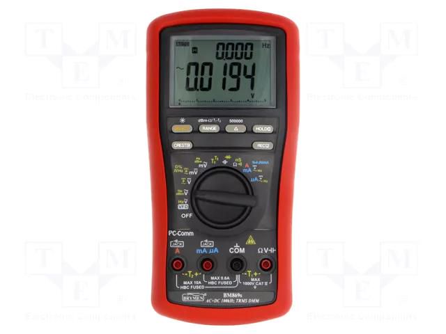 Digital multimeter; USB; LCD; Bargraph: 41segm.60x/s; 5x/s BRYMEN BM869