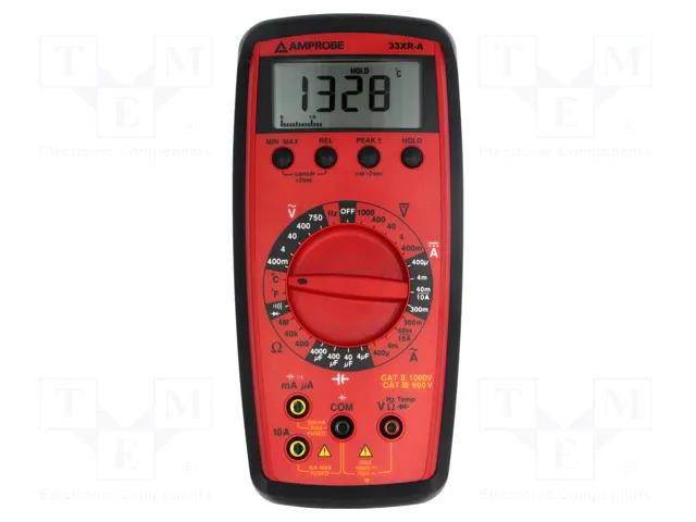 Digital multimeter; LCD; 3,75 digit (3999); Bargraph: 41segm. BEHA-AMPROBE 33XR-A