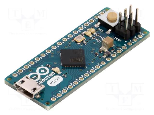 Dev.kit: Arduino; prototype board; Comp: ATMEGA32U4 ARDUINO A000093