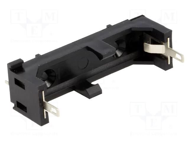 Holder; AAA,R3; Batt.no: 1; soldering lugs; black; UL94V-0 BULGIN BX0034