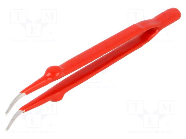 Tweezers; 160mm; Blades: elongated,curved; Tipwidth: 1.2mm DONAU ELEKTRONIK D-PZ28