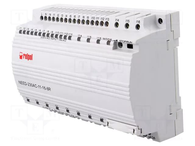 Programmable relay; OUT 1: 250VAC/10A; IN: 16; Analog in: 3; OUT: 8 RELPOL NEED230AC11168R