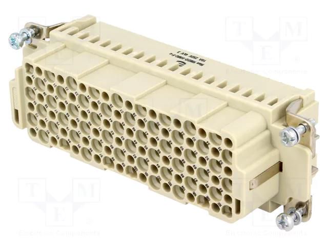 Connector: HDC; contact insert; female; 10A; 250V; Han® HMC; 108+PE HARTING 09162083101