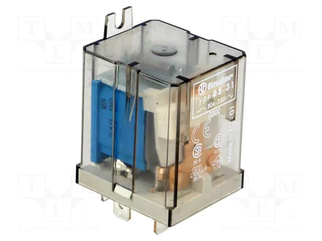 Relay: electromagnetic; SPST-NO; Ucoil: 12VDC; Icontacts max: 50A FINDER 65.31.9.012.0300